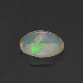 1,17 ctw natürlicher mehrfarbiger Opal, Transparent, Transparent / Lichtdurchlässig