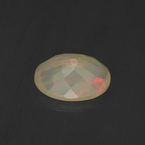 1,10 ctw natürlicher mehrfarbiger Opal, Transparent, Transparent / Lichtdurchlässig