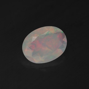 0,95 ctw natürlicher mehrfarbiger Opal, Transparent, Transparent / Lichtdurchlässig