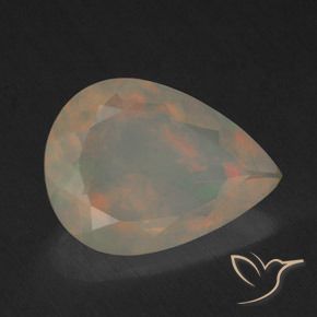 9,17 ctw natürlicher Mehrfarbig Opal, Birnenform, Transparent