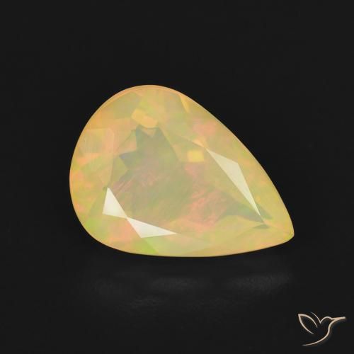 9,17 ctw natürlicher Mehrfarbig Opal, Birnenform, Transparent