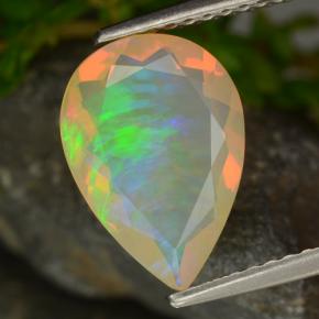 1,49 ctw natürlicher gelber Opal, Birnenform, Transparent