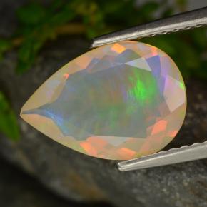 1,49 ctw natürlicher gelber Opal, Birnenform, Transparent