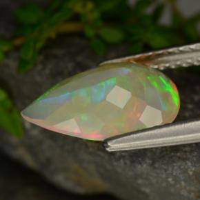 1,49 ctw natürlicher gelber Opal, Birnenform, Transparent