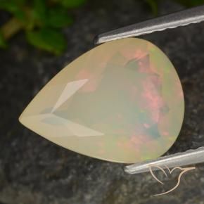 9,17 ctw natürlicher Mehrfarbig Opal, Birnenform, Lichtdurchlässig