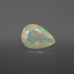 1,77 ctw natürlicher mehrfarbiger Opal, Transparent, Transparent / Lichtdurchlässig