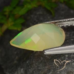 9,17 ctw natürlicher Mehrfarbig Opal, Birnenform, Transparent
