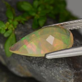 1,32 ctw natürlicher gelber Opal, Birnenform, Transparent