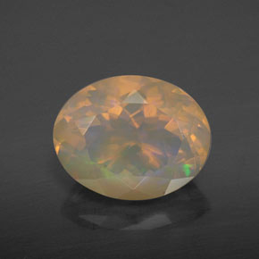 2,81 ctw natürlicher mehrfarbiger Opal, Transparent, Transparent / Lichtdurchlässig
