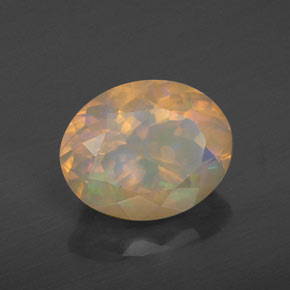 2,81 ctw natürlicher mehrfarbiger Opal, Transparent, Transparent / Lichtdurchlässig