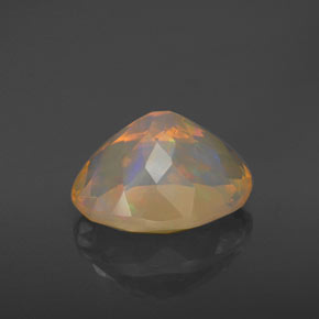 2,81 ctw natürlicher mehrfarbiger Opal, Transparent, Transparent / Lichtdurchlässig