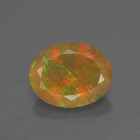 1,43 ctw natürlicher mehrfarbiger Opal, Transparent, Transparent / Lichtdurchlässig