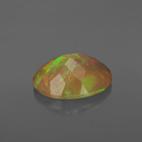 1,43 ctw natürlicher mehrfarbiger Opal, Transparent, Transparent / Lichtdurchlässig