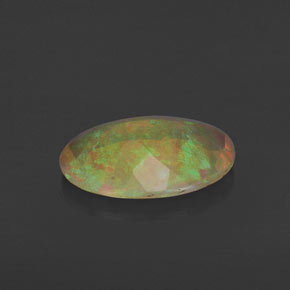 1,17 ctw natürlicher mehrfarbiger Opal, Transparent, Transparent / Lichtdurchlässig