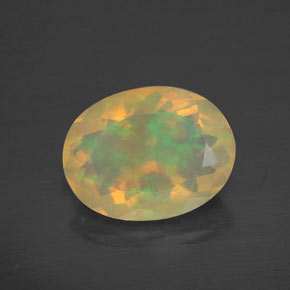 2,31 ctw natürlicher mehrfarbiger Opal, Transparent, Transparent / Lichtdurchlässig