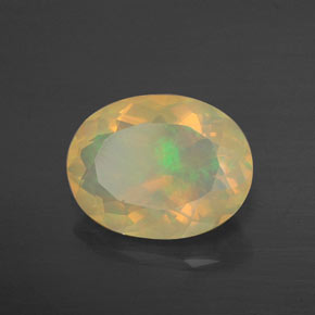 2,31 ctw natürlicher mehrfarbiger Opal, Transparent, Transparent / Lichtdurchlässig
