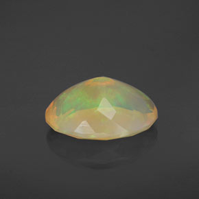 2,31 ctw natürlicher mehrfarbiger Opal, Transparent, Transparent / Lichtdurchlässig