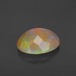 1,73 ctw natürlicher mehrfarbiger Opal, Oval Schliff, Transparent