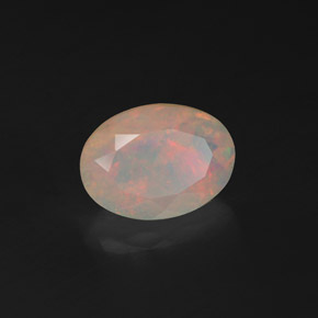 1,54 ctw natürlicher mehrfarbiger Opal, Oval Schliff, Transparent