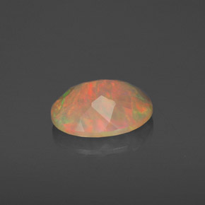1,55 ctw natürlicher mehrfarbiger Opal, Transparent, Transparent / Lichtdurchlässig