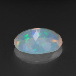 1,41 ctw natürlicher mehrfarbiger Opal, Transparent, Transparent / Lichtdurchlässig