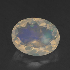 2,03 ctw natürlicher mehrfarbiger Opal, Transparent, Transparent / Lichtdurchlässig