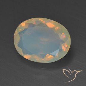 9,17 ctw natürlicher Mehrfarbig Opal, Oval, Transparent