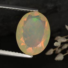 2,01 ctw natürlicher mehrfarbiger Opal, Transparent, Transparent / Lichtdurchlässig