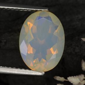 2,25 ctw natürlicher mehrfarbiger Opal, Oval Schliff, Transparent