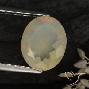 9,17 ctw natürlicher Mehrfarbig Opal, Oval, Transparent