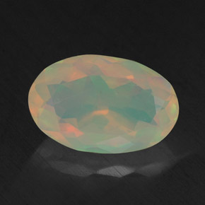 1,72 ctw natürlicher mehrfarbiger Opal, Oval Schliff, Transparent