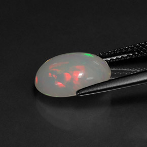 2,24 ctw natürlicher mehrfarbiger Opal, Oval Schliff, Lichtdurchlässig