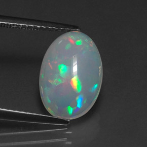 2,12 ctw natürlicher mehrfarbiger Opal, Transparent, Transparent / Lichtdurchlässig