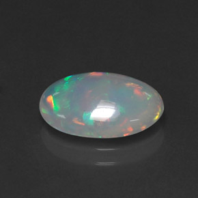 2,12 ctw natürlicher mehrfarbiger Opal, Transparent, Transparent / Lichtdurchlässig