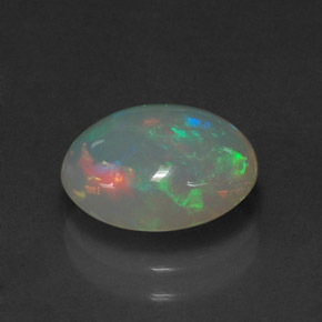 1,88 ctw natürlicher mehrfarbiger Opal, Transparent, Transparent / Lichtdurchlässig
