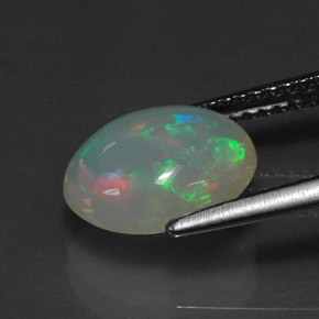 1,88 ctw natürlicher mehrfarbiger Opal, Transparent, Transparent / Lichtdurchlässig