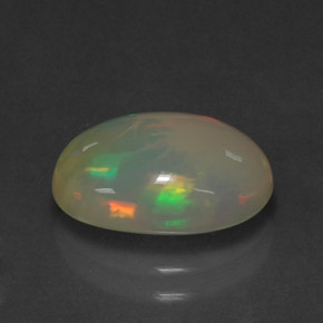 2,25 ctw natürlicher mehrfarbiger Opal, Transparent, Transparent / Lichtdurchlässig