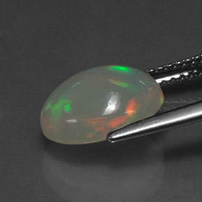 2,33 ctw natürlicher mehrfarbiger Opal, Transparent, Transparent / Lichtdurchlässig