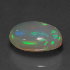 3,77 ctw natürlicher mehrfarbiger Opal, Transparent, Transparent / Lichtdurchlässig
