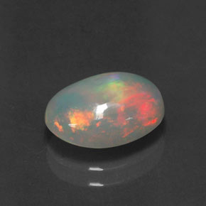 2,01 ctw natürlicher mehrfarbiger Opal, Transparent, Transparent / Lichtdurchlässig