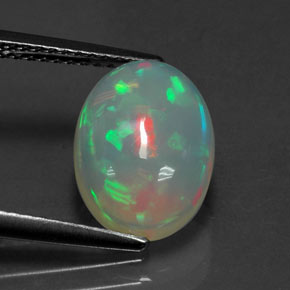 2,57 ctw natürlicher mehrfarbiger Opal, Transparent, Transparent / Lichtdurchlässig