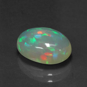 2,57 ctw natürlicher mehrfarbiger Opal, Transparent, Transparent / Lichtdurchlässig