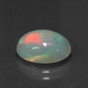 2,06 ctw natürlicher mehrfarbiger Opal, Transparent, Transparent / Lichtdurchlässig