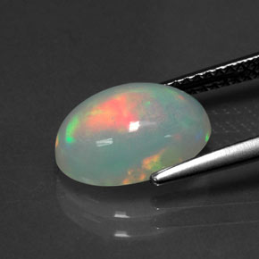 2,06 ctw natürlicher mehrfarbiger Opal, Transparent, Transparent / Lichtdurchlässig