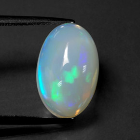 3,63 ctw natürlicher mehrfarbiger Opal, Transparent, Transparent / Lichtdurchlässig