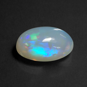 3,63 ctw natürlicher mehrfarbiger Opal, Transparent, Transparent / Lichtdurchlässig