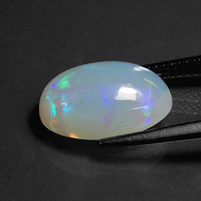3,63 ctw natürlicher mehrfarbiger Opal, Transparent, Transparent / Lichtdurchlässig