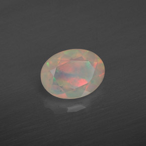 0,83 ctw natürlicher mehrfarbiger Opal, Transparent, Transparent / Lichtdurchlässig