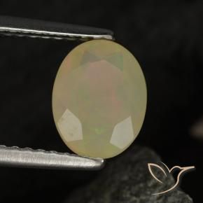 9,17 ctw natürlicher Mehrfarbig Opal, Oval, Transparent / Lichtdurchlässig