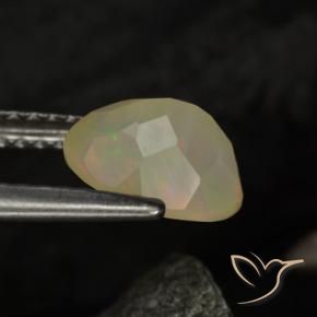 9,17 ctw natürlicher Mehrfarbig Opal, Oval, Transparent / Lichtdurchlässig